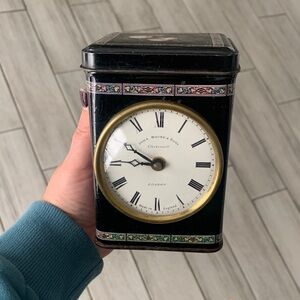 Vintage box clock John Moore & sons